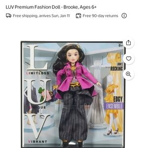 LUV Premium Fashion Doll with Pink Jacket